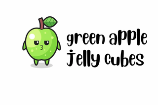 Green Apple jelly cubes